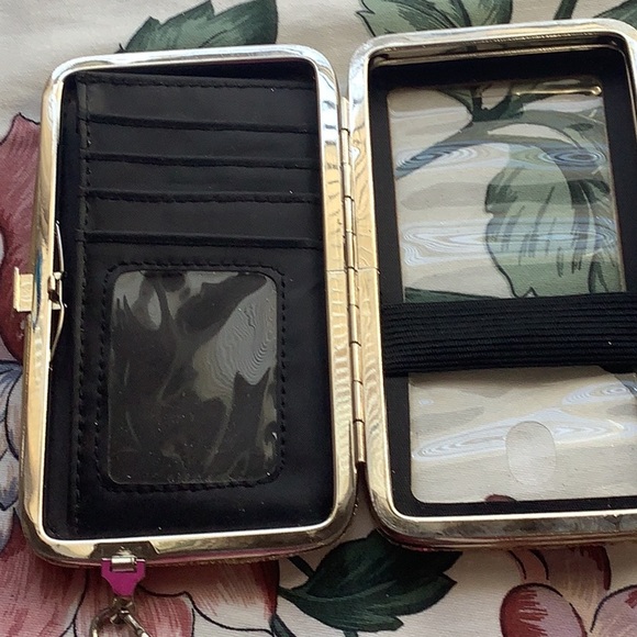 Wallet or Credit card carrier wristlet gold sparkle 💖 - Picture 4 of 4